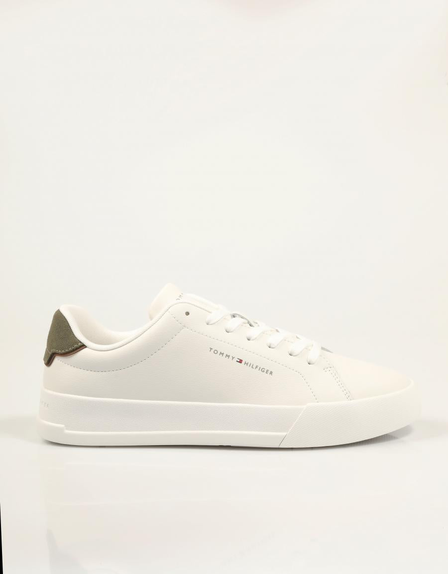 ZAPATILLAS TOMMY HILFIGER COURT LTH DETAIL ESS FM0FM05367 en color Hielo