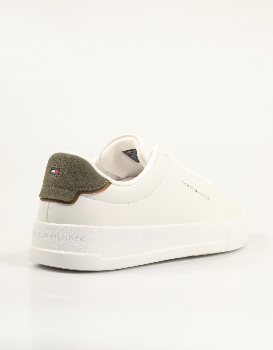ZAPATILLAS TOMMY HILFIGER COURT LTH DETAIL ESS FM0FM05367 en color Hielo