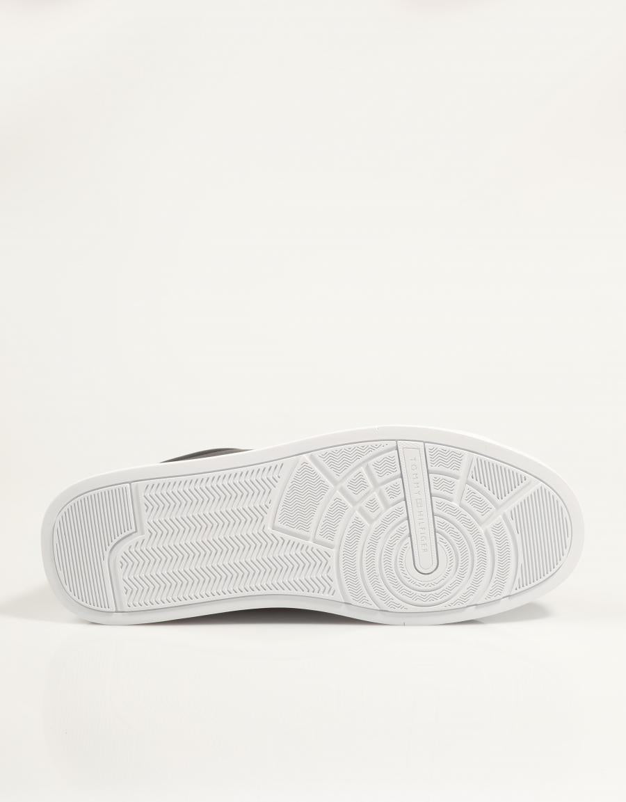 ZAPATILLAS TOMMY HILFIGER COURT LTH DETAIL ESS FM0FM05367 en color Negro