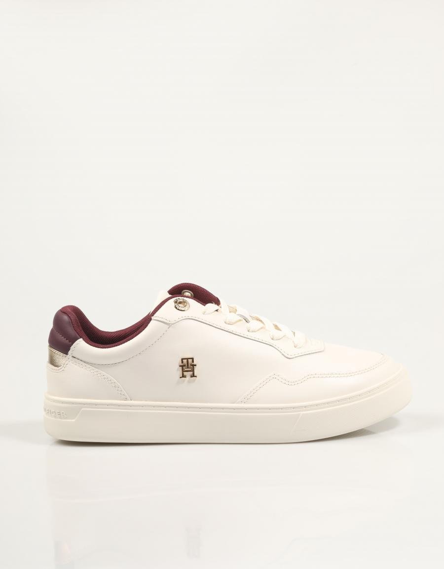ZAPATILLAS TOMMY HILFIGER ELEVATED COURT SNEAKER en color Blanco