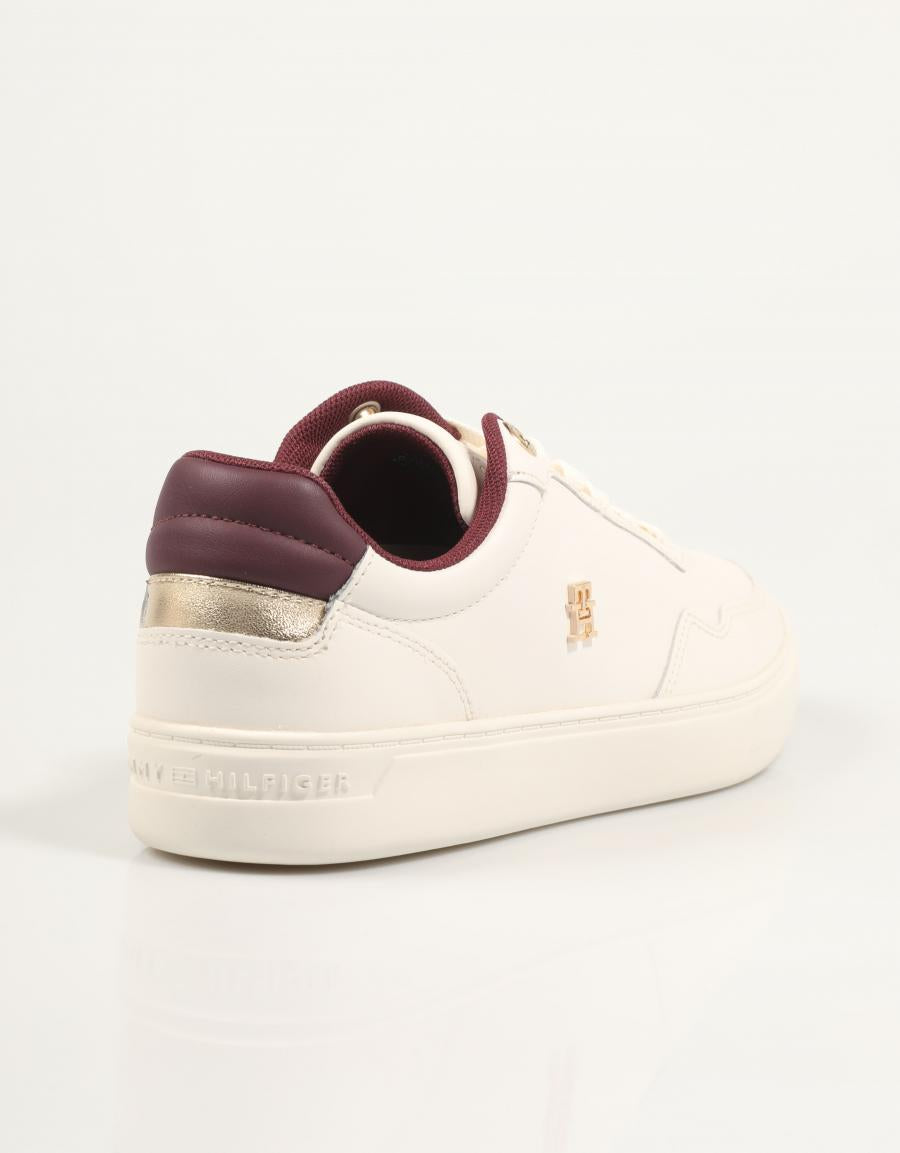 ZAPATILLAS TOMMY HILFIGER ELEVATED COURT SNEAKER en color Blanco