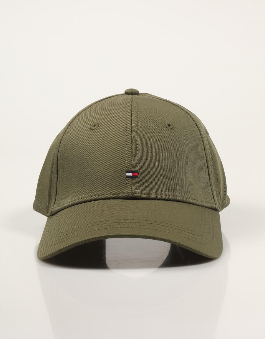 GORRA TOMMY HILFIGER TH FLAG COTTON 6 PANEL CAP en color Kaki