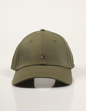 GORRA TOMMY HILFIGER TH FLAG COTTON 6 PANEL CAP en color Kaki