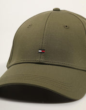 GORRA TOMMY HILFIGER TH FLAG COTTON 6 PANEL CAP en color Kaki