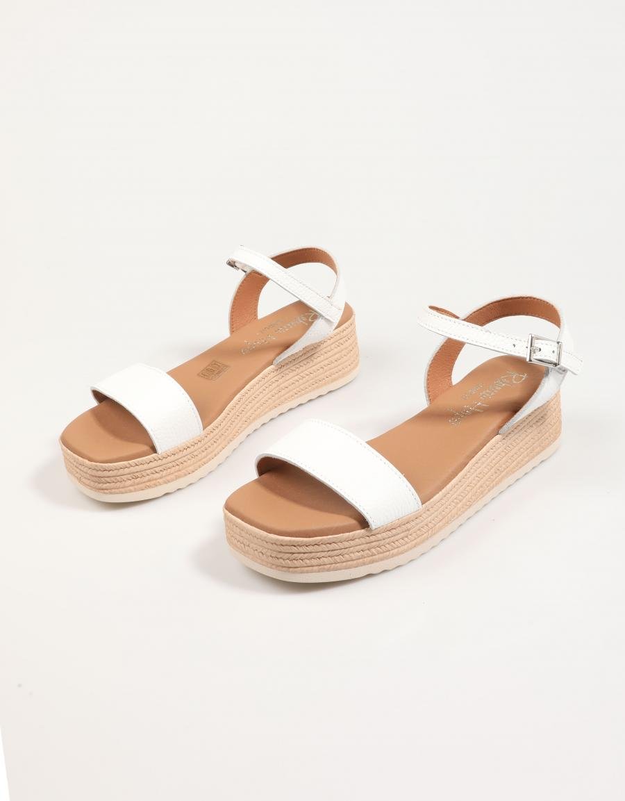 SANDALIAS REBECCA HOPE 5700 en color Blanco