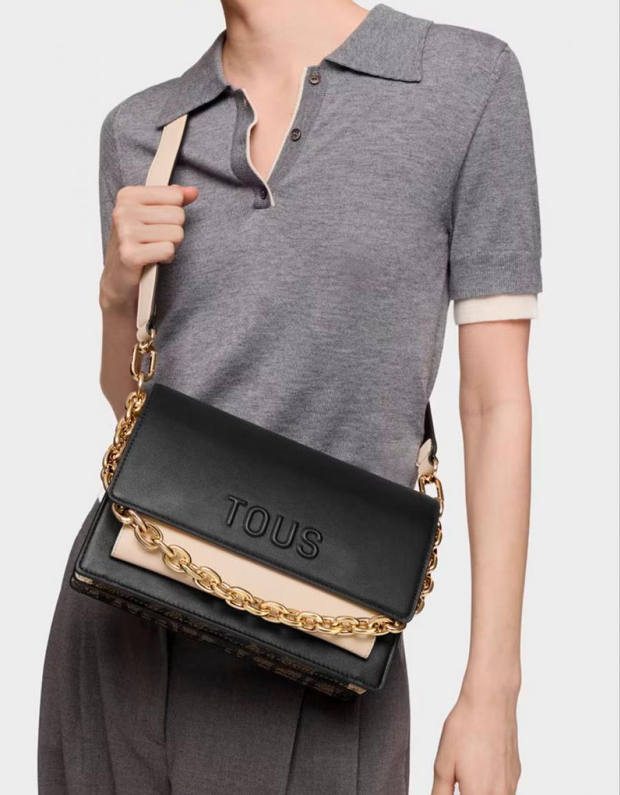 BOLSO TOUS KAOS ICON BANDOLERA M AUDREE K en color Negro