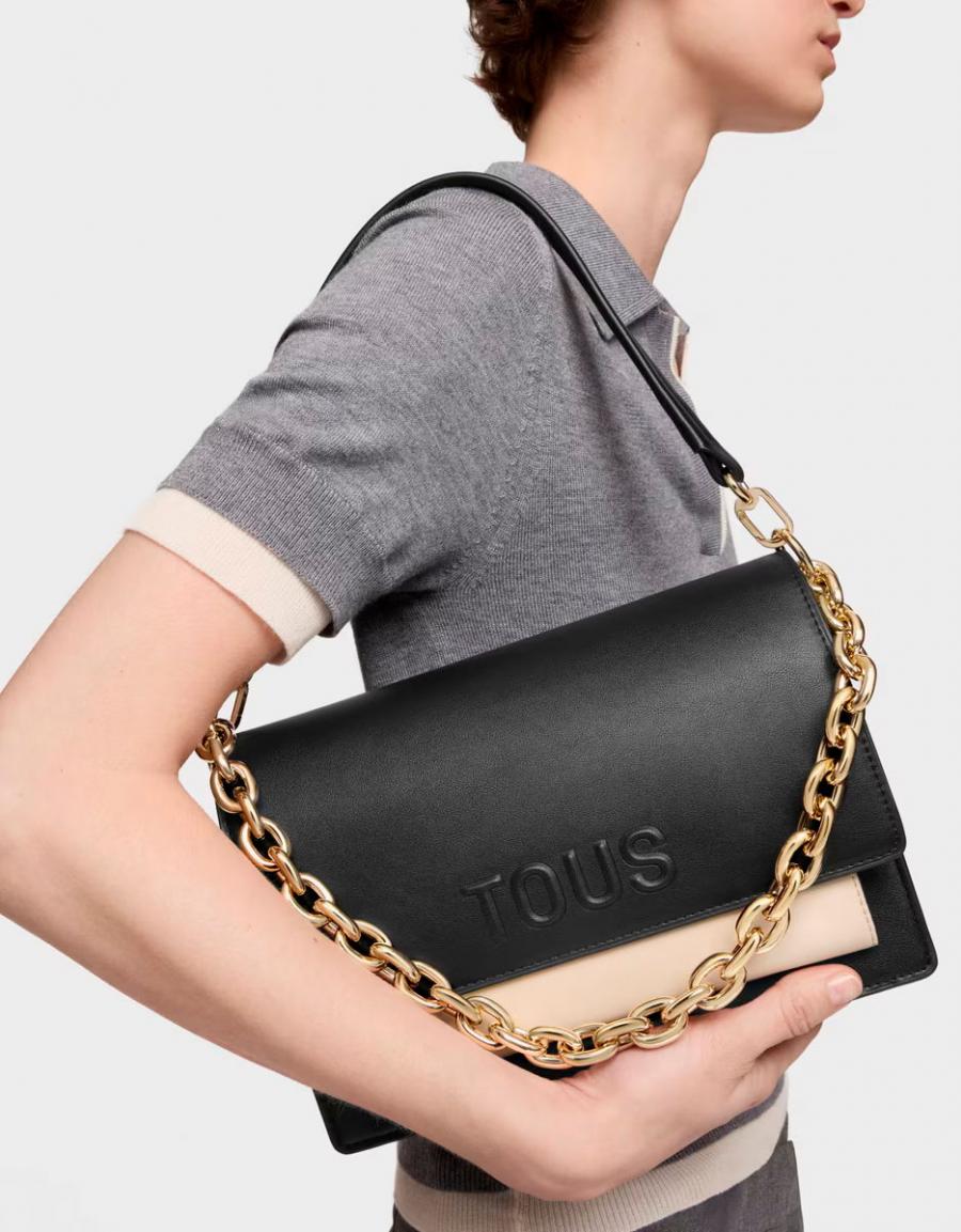 BOLSO TOUS KAOS ICON BANDOLERA M AUDREE K en color Negro