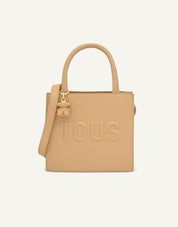 BOLSO TOUS BRENDA BOLSO MINI CUBE en color Beige