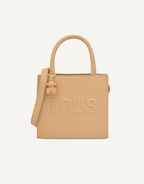 BOLSO TOUS BRENDA BOLSO MINI CUBE en color Beige