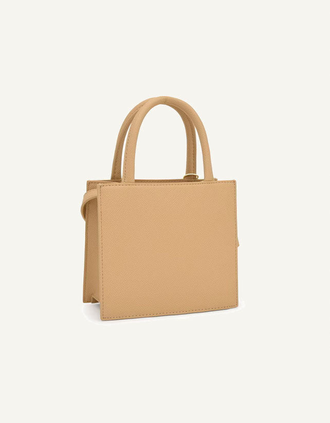 BOLSO TOUS BRENDA BOLSO MINI CUBE en color Beige