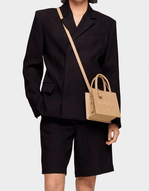 BOLSO TOUS BRENDA BOLSO MINI CUBE en color Beige