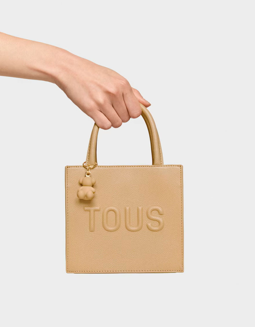 BOLSO TOUS BRENDA BOLSO MINI CUBE en color Beige