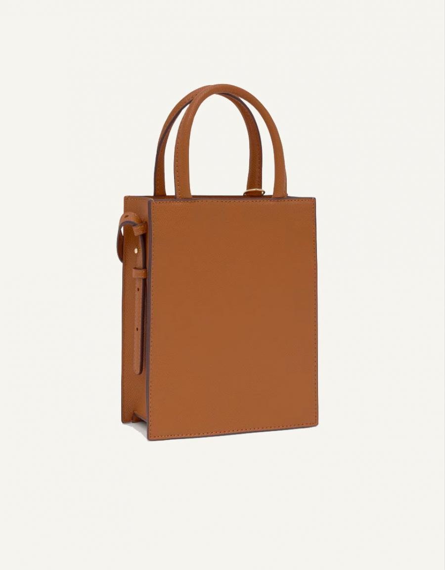 BOLSO TOUS BRENDA BOLSO MINI CUBE en color Cuero