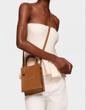 BOLSO TOUS BRENDA BOLSO MINI CUBE en color Cuero