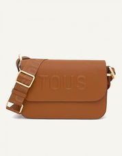 BOLSO TOUS BRENDA BANDOLERA M en color Cuero