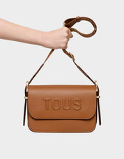 BOLSO TOUS BRENDA BANDOLERA M en color Cuero
