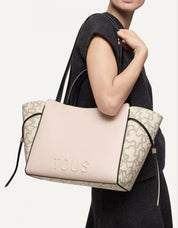 BOLSO TOUS KAOS ICON CITY M en color Beige
