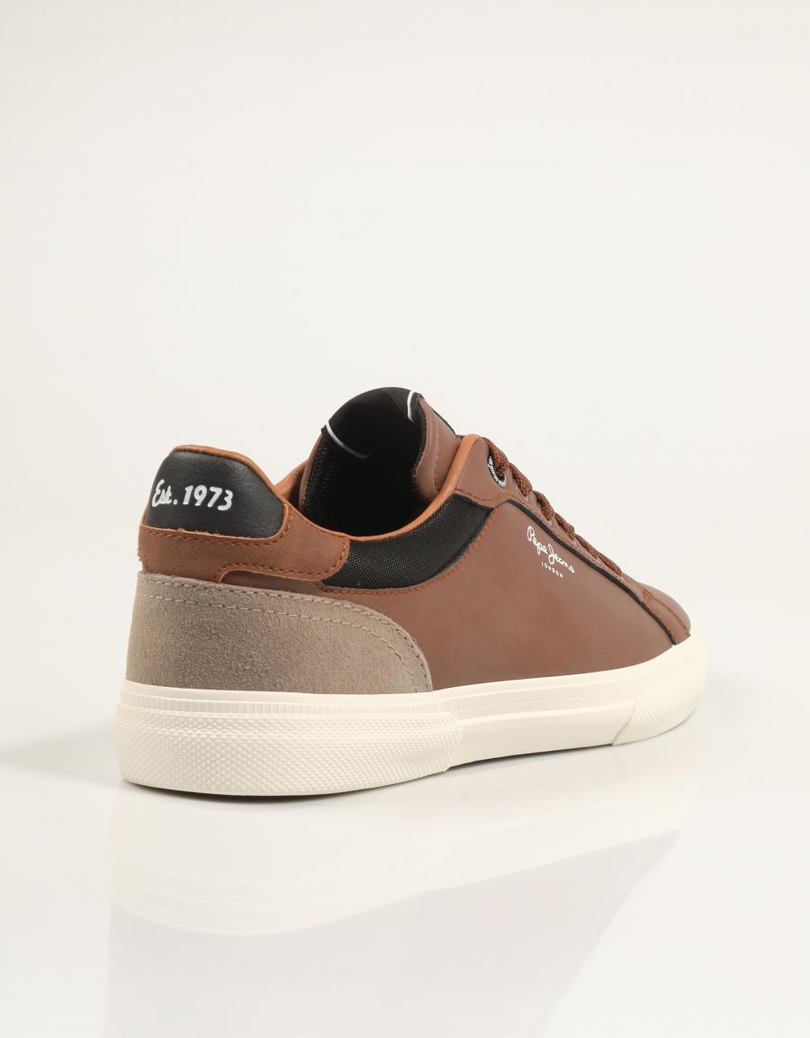ZAPATILLAS PEPE JEANS KENTON COURT M PMS30839 en color Cuero