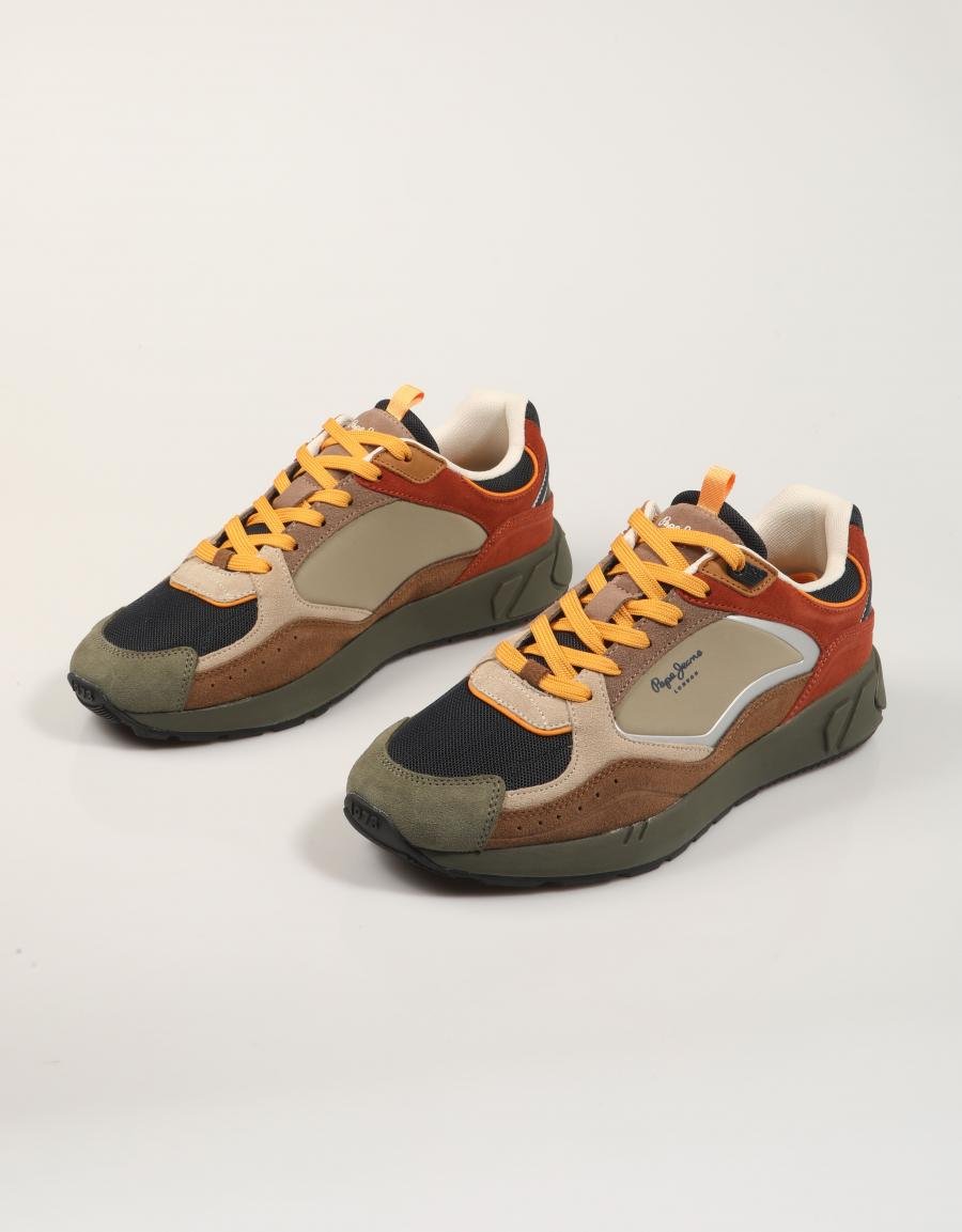 ZAPATILLAS PEPE JEANS MARLON SPORTS M PMS600002 en color Marron