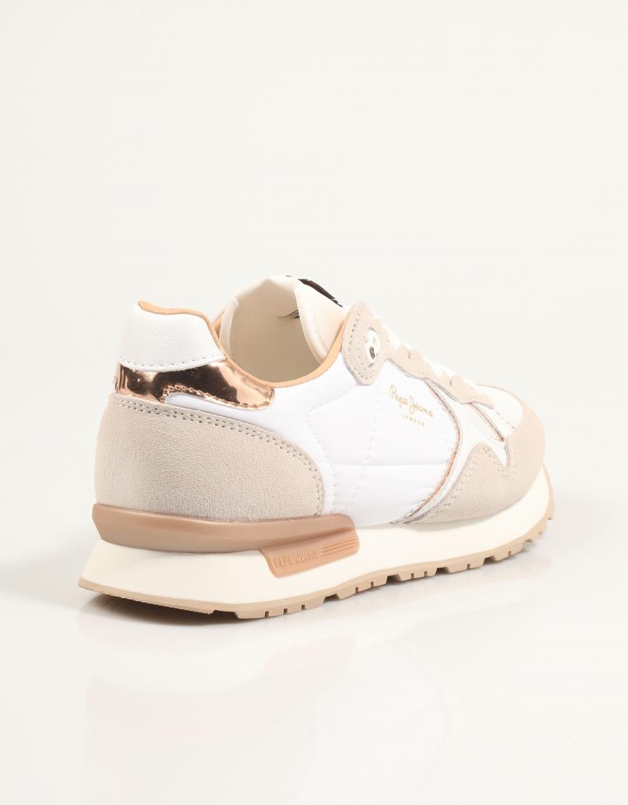 ZAPATILLAS PEPE JEANS BRIT MIRROR W PLS400004 en color Blanco