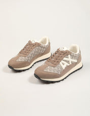 ZAPATILLAS ARMANI EXCHANGE SNEAKER DROP MICRO en color Beige