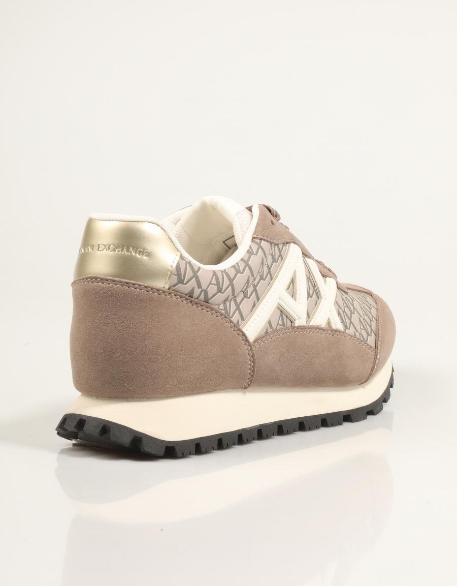 ZAPATILLAS ARMANI EXCHANGE SNEAKER DROP MICRO en color Beige