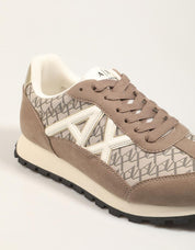 ZAPATILLAS ARMANI EXCHANGE SNEAKER DROP MICRO en color Beige