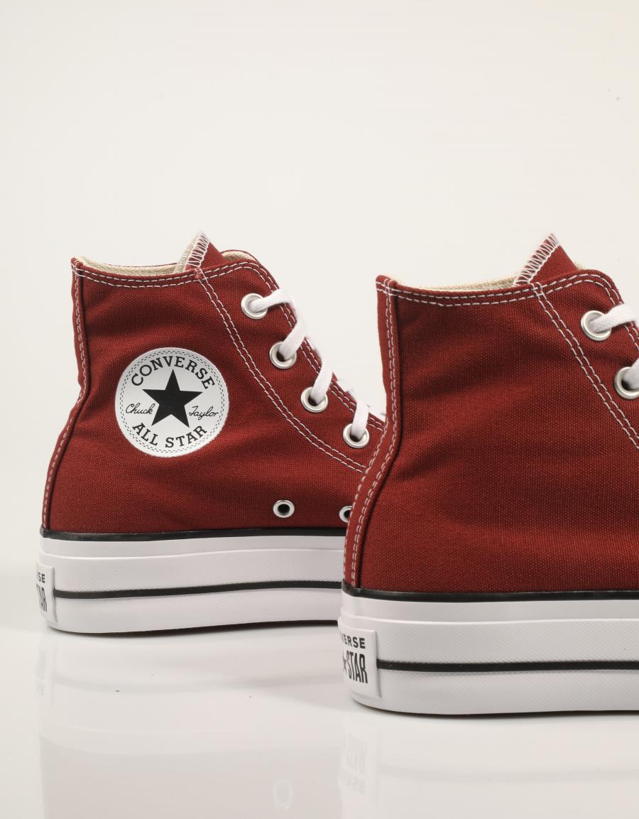 ZAPATILLAS CONVERSE CHUCK TAYLOR ALL STAR LIFT en color Burdeos