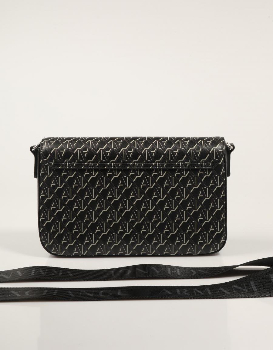 BOLSO ARMANI BAGS WAVE MONOGRAM XW001596 en color Negro
