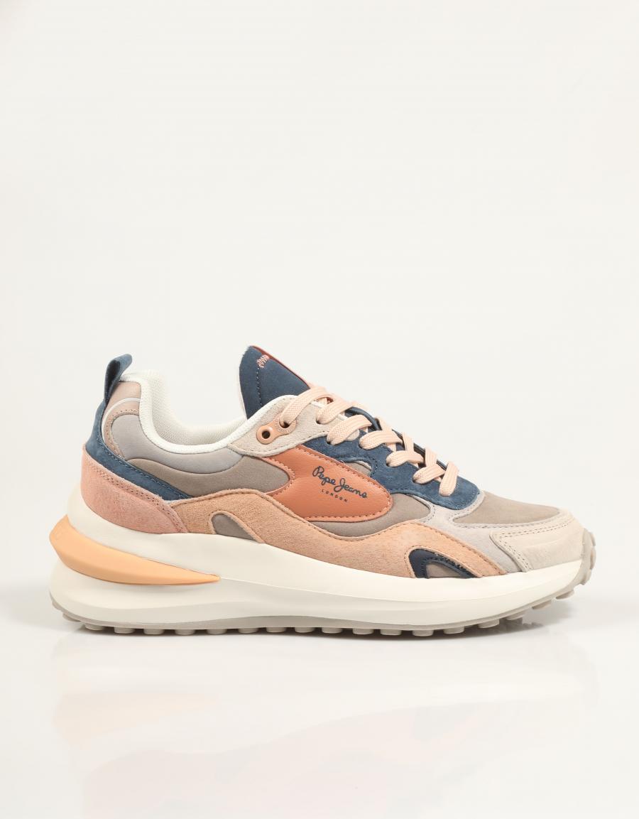 Zapatillas PEPE JEANS Winslow One - Talla EU 39, Corte Bajo, Cuero Y Poliamida, Color Blanco