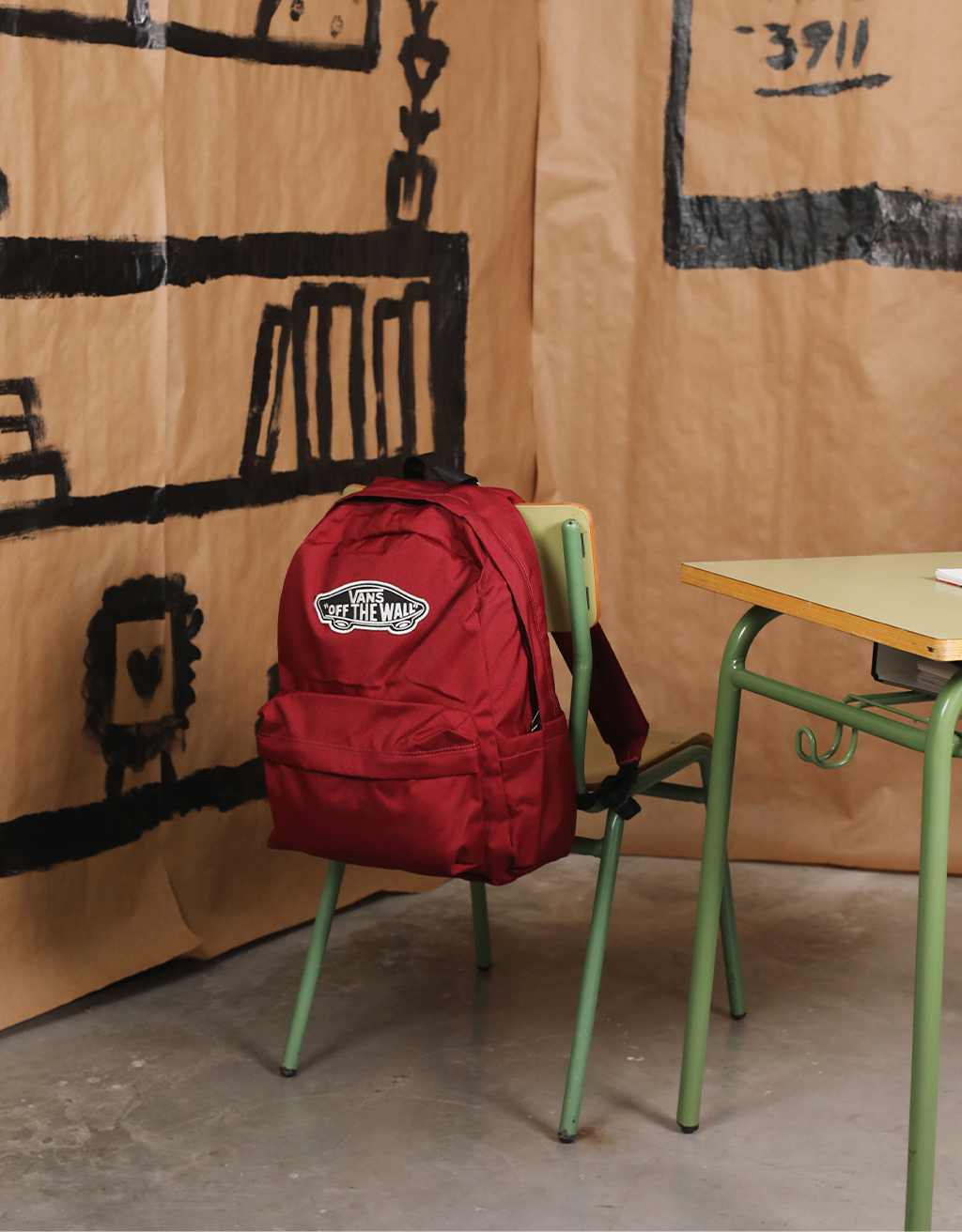 MOCHILA VANS OLD SKOOL CLASSIC BACKPACK en color Burdeos