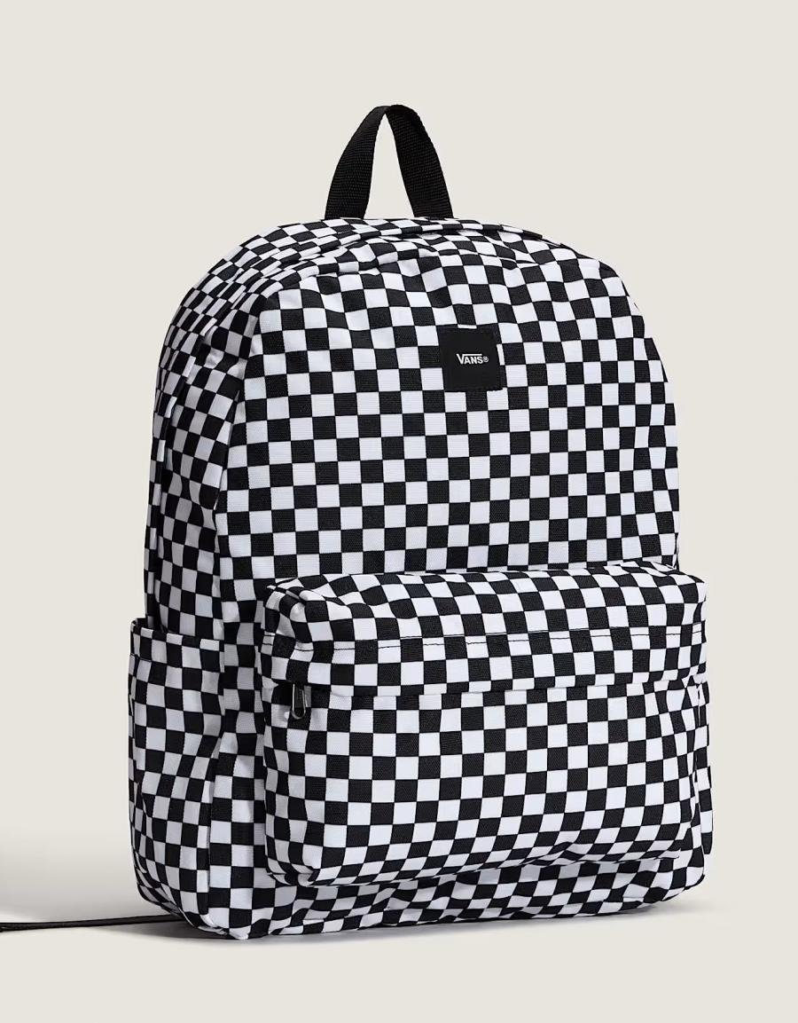 MOCHILA VANS OLD SKOOL CHECK BACKPACK en color Negro