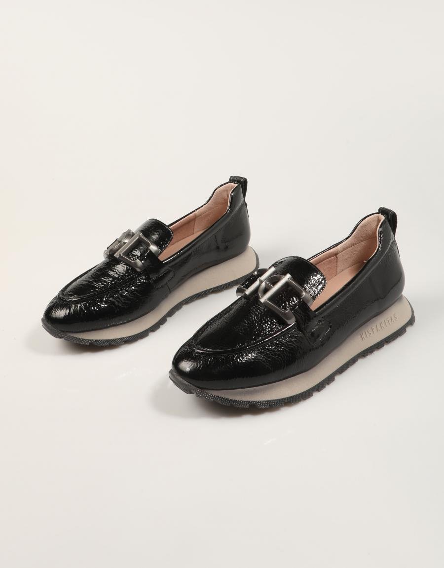 ZAPATOS HISPANITAS KANSAS I25 HI254386 C004 ROCK en color Negro
