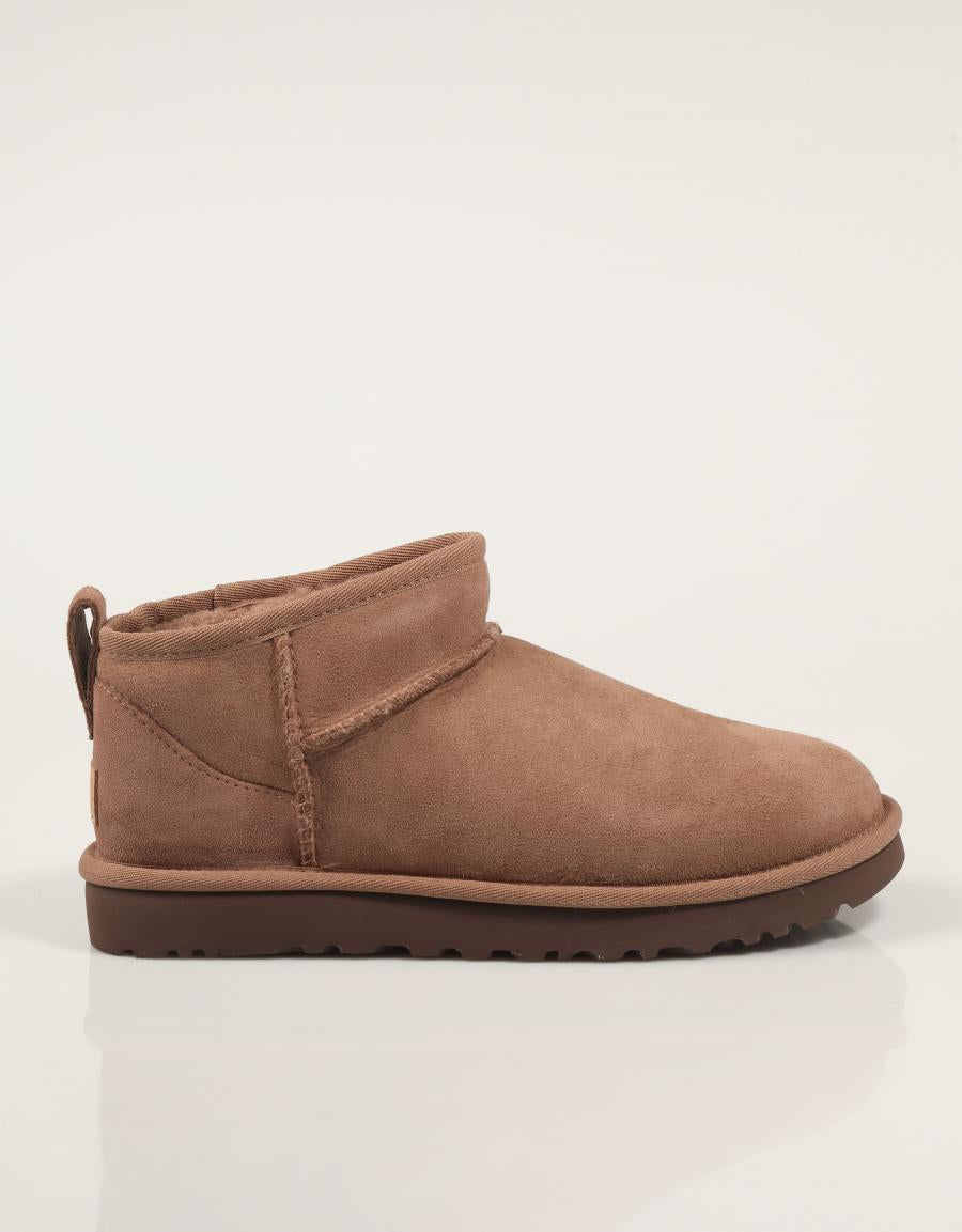 BOTINES UGG W CLASSIC ULTRA MINI en color Taupe