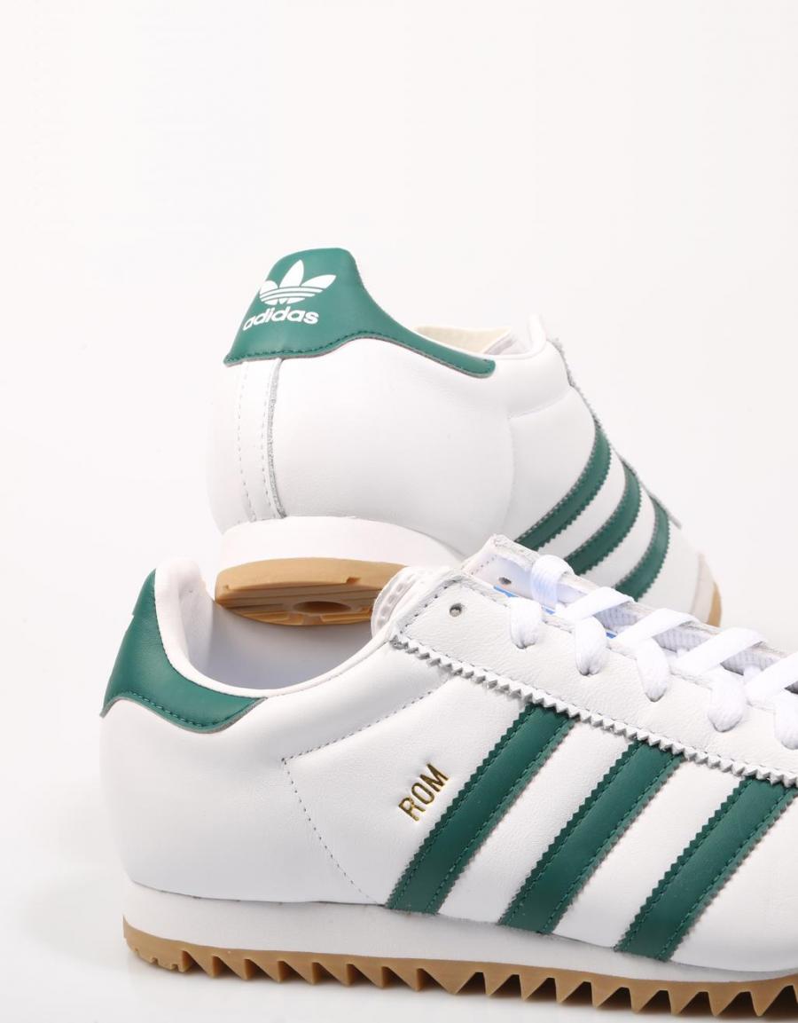 ROM, White Leather Sneakers 68530 – Mayka