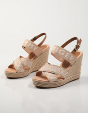 SANDALIAS TOMMY HILFIGER TOMMY WEBBING HIGH WEDGE SANDAL