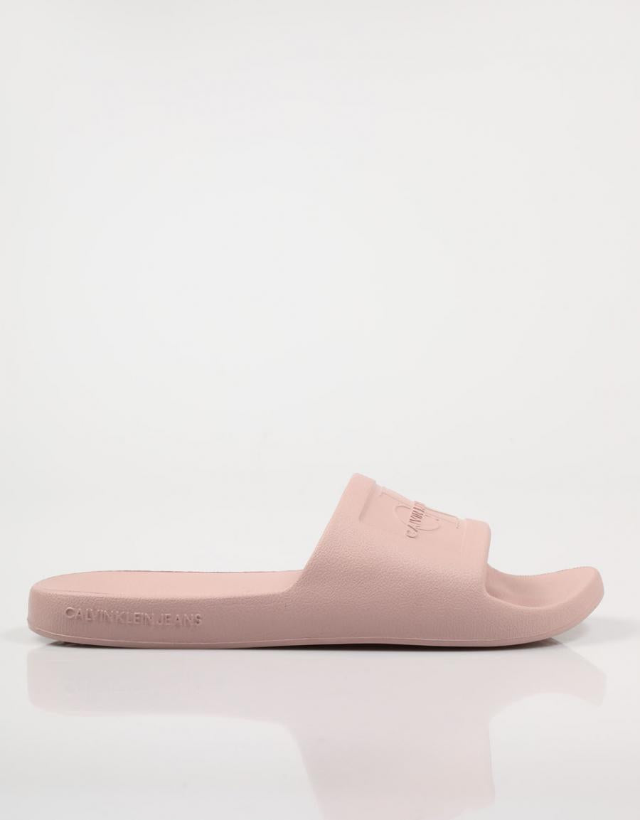 CHANCLAS CALVIN KLEIN SLIDE MONOGRAM DEBOSSED EVA