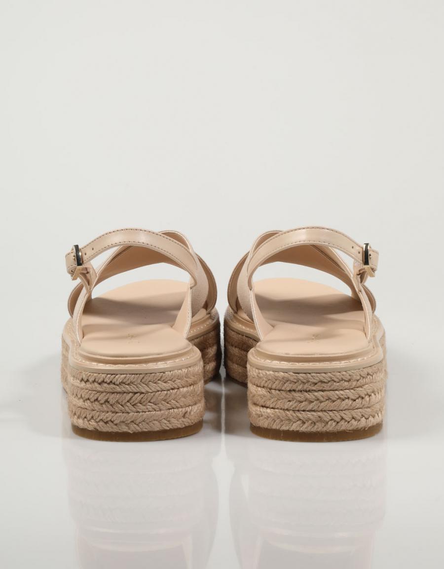 ESPARDEÑAS CALVIN KLEIN FLATFORM WEDGE SNDL HE en color Beige