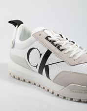 ZAPATILLAS CALVIN KLEIN NEW RETRO RUNNER LACEUP R POLY en color Blanco