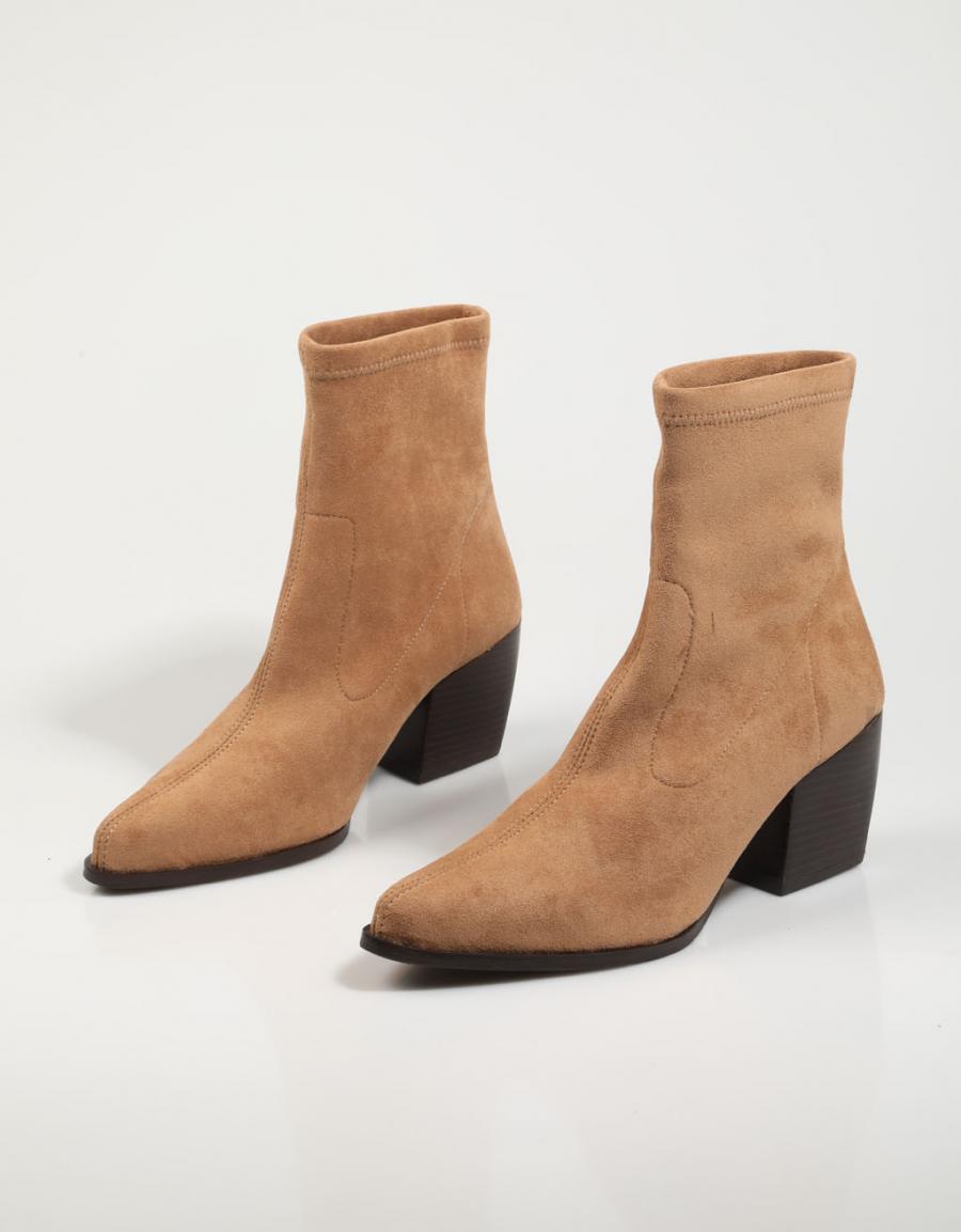 BOTINES MISS ELASTIC 77698 en color Cuero