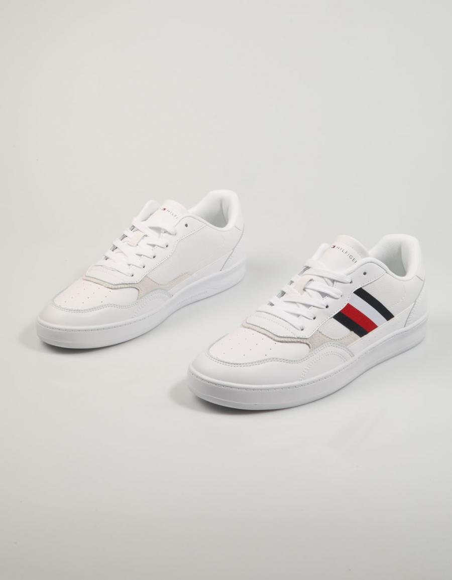 ZAPATILLAS TOMMY HILFIGER COURT CUPSOLE RETRO LTH STRIPES