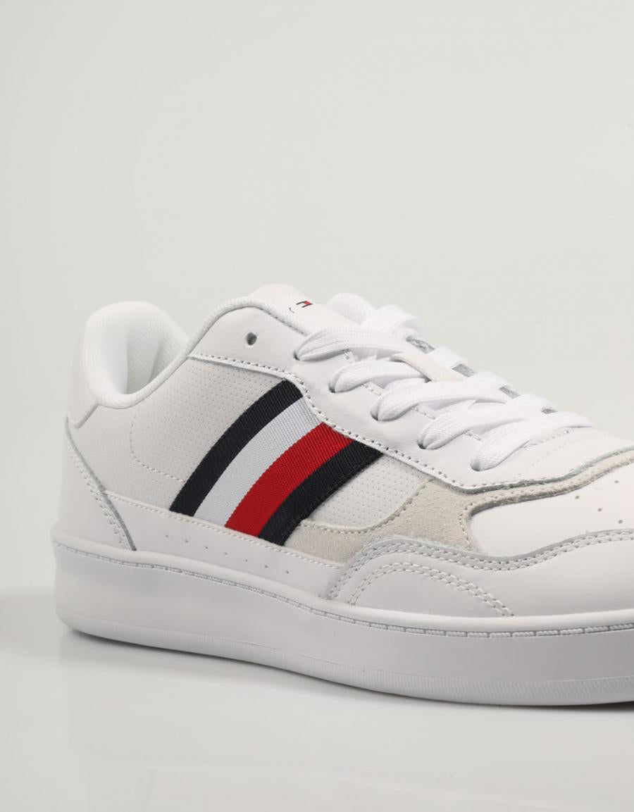 ZAPATILLAS TOMMY HILFIGER COURT CUPSOLE RETRO LTH STRIPES