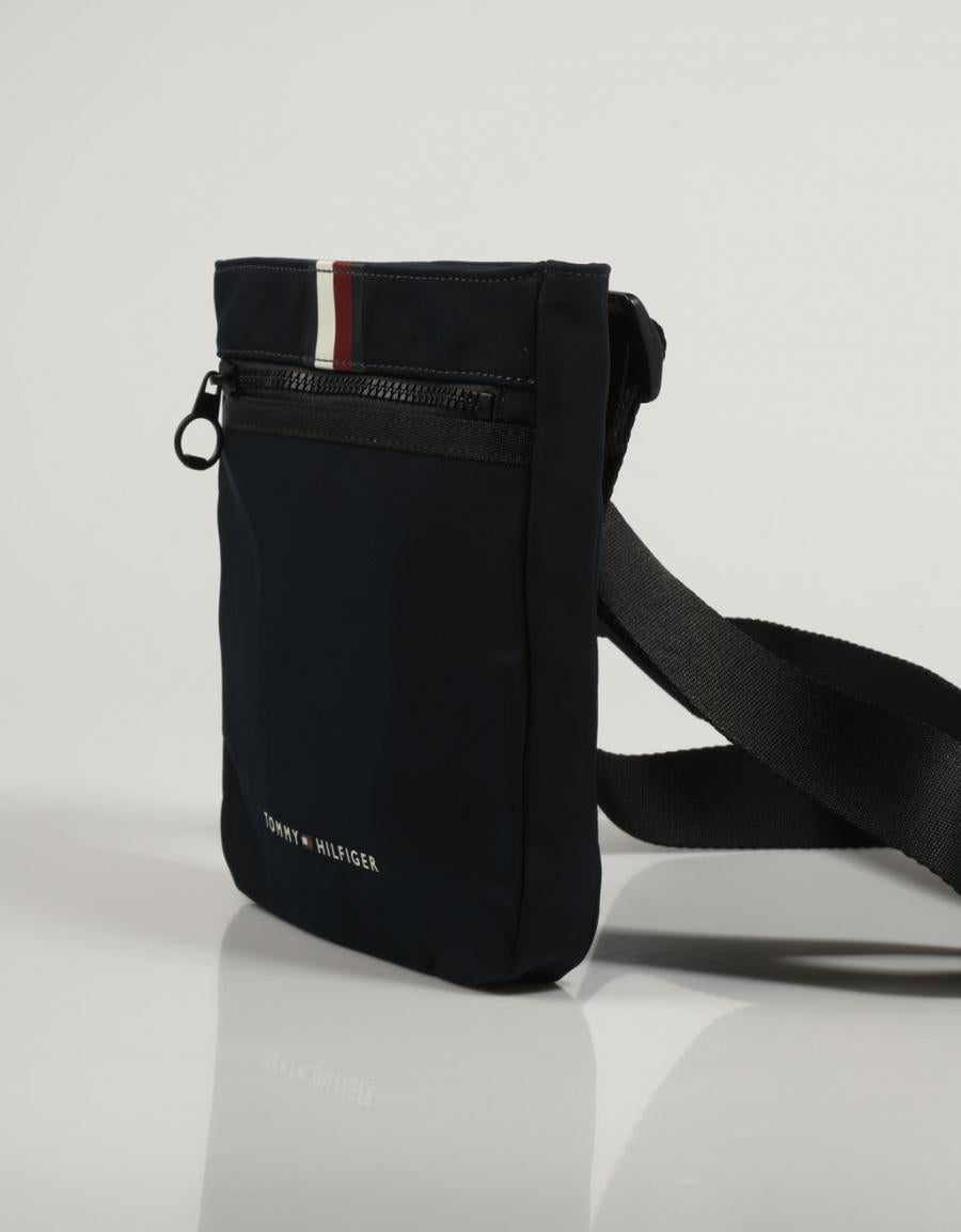 BANDOLERA TOMMY HILFIGER TH SKYLINE STRIPE MINI CROSSOVER en color Azul marino