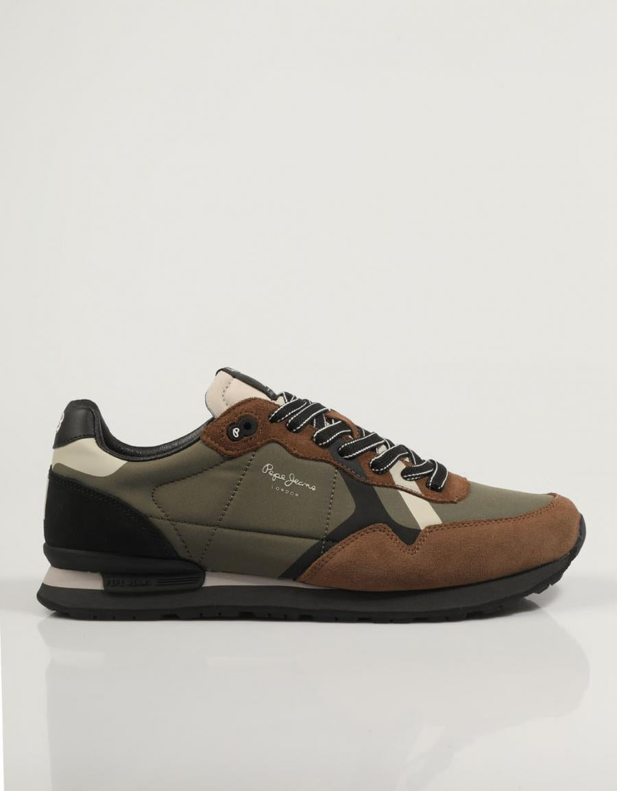 ZAPATILLAS PEPE JEANS BRIT PRINT M  PMS30984 en color Kaki