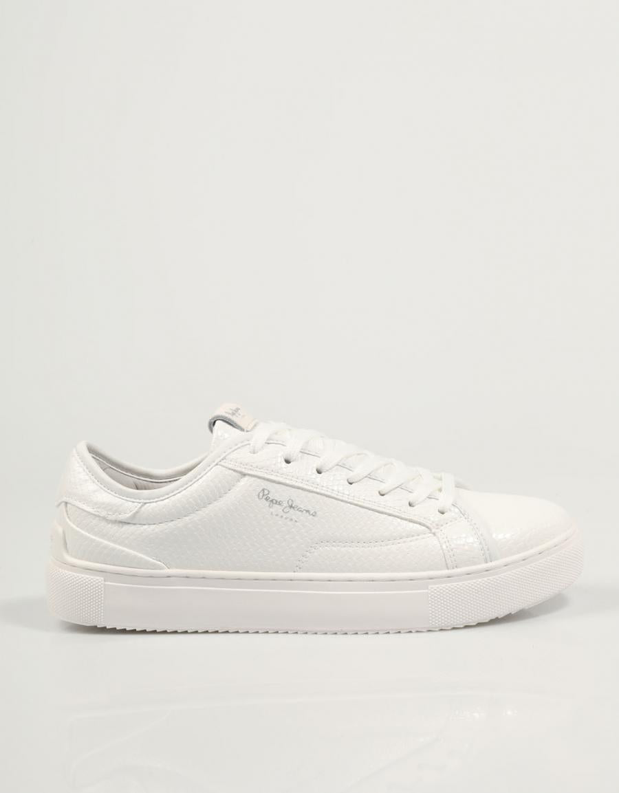 ZAPATILLAS PEPE JEANS ADAMS SNAKY PLS31539 en color Blanco