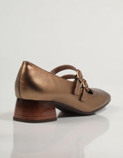 ZAPATOS VESTIR HISPANITAS HI232989 en color Oro