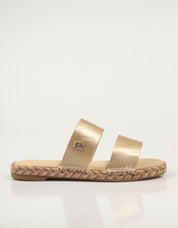 SANDALIAS TOMMY HILFIGER TH GOLD FLAT ESPADRILLE SANDAL