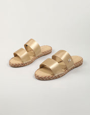 SANDALIAS TOMMY HILFIGER TH GOLD FLAT ESPADRILLE SANDAL