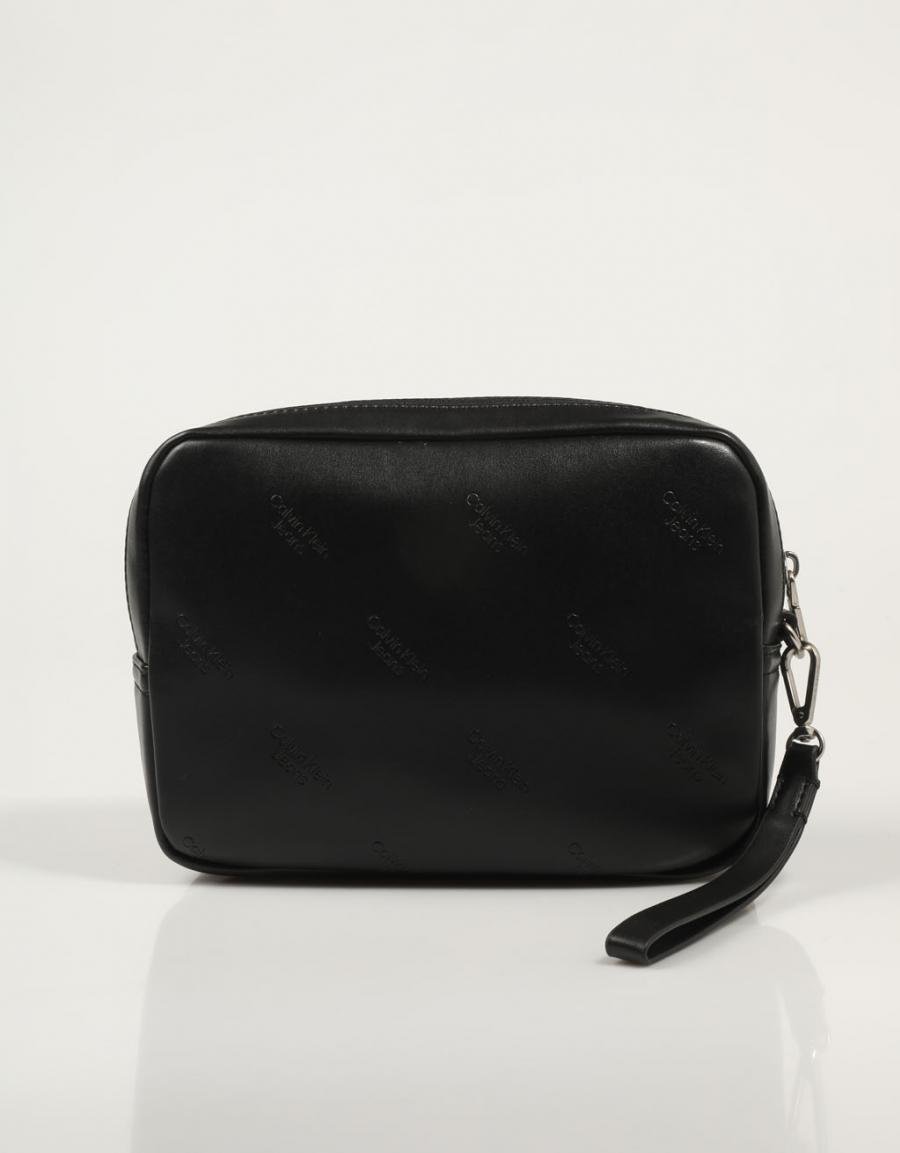 NECESER CALVIN KLEIN LOGO PRINT POUCH W/FRONT POCKET