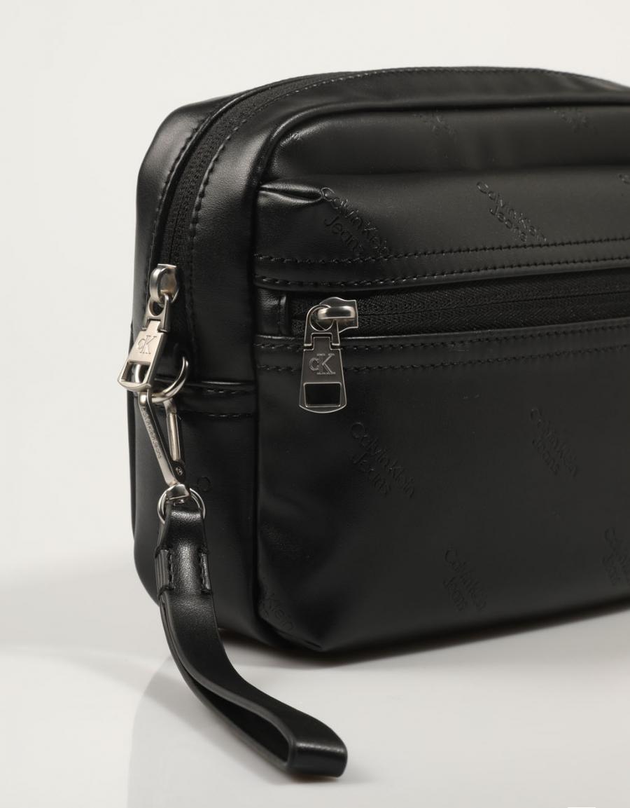 NECESER CALVIN KLEIN LOGO PRINT POUCH W/FRONT POCKET